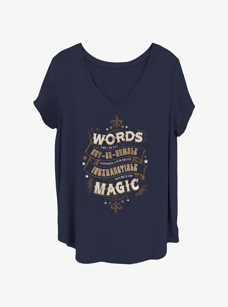 Harry Potter Humble Words Womens T-Shirt Plus