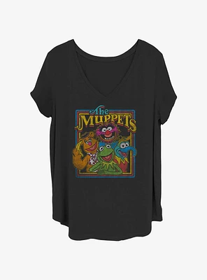 Disney The Muppets Retro Muppet Poster Womens T-Shirt Plus