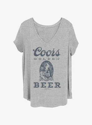 Coors Golden Vintage Beer Womens T-Shirt Plus