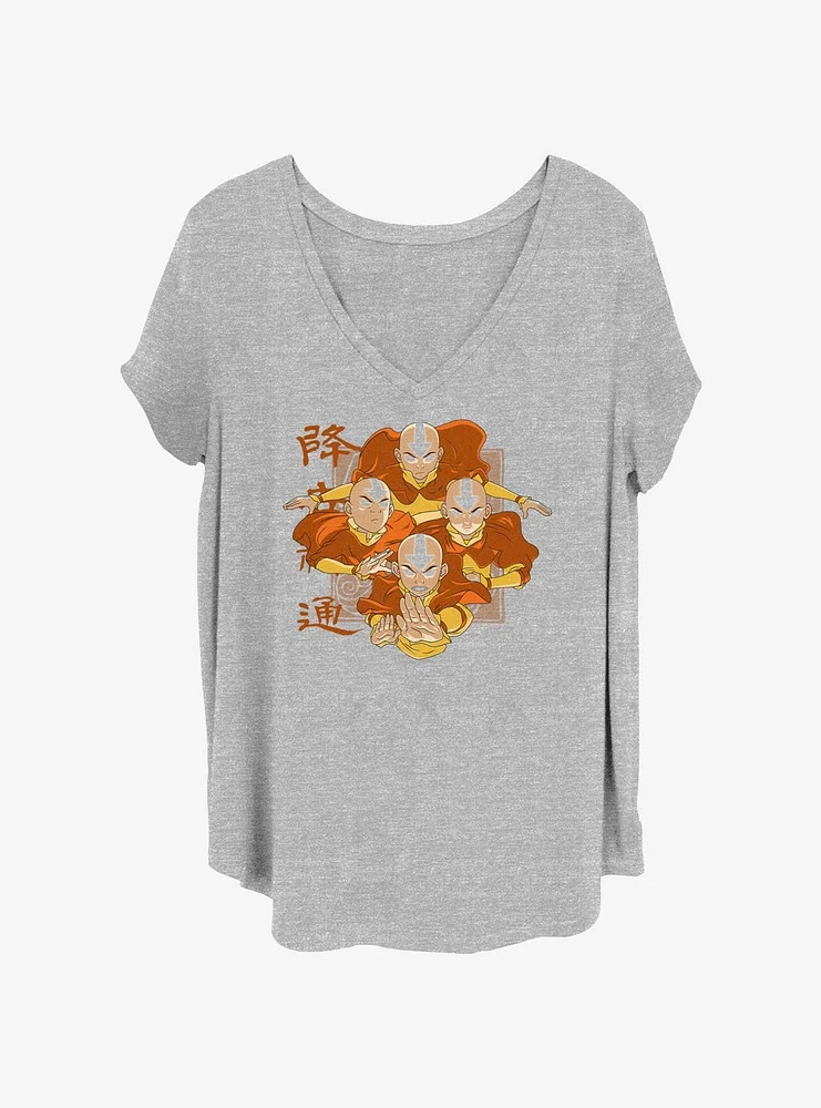 Avatar: The Last Airbender Four Aangs Womens T-Shirt Plus