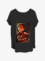 Avatar: The Last Airbender Zuko Fire Prince Womens T-Shirt Plus