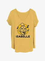 Nintendo Isabelle Singing Womens T-Shirt Plus