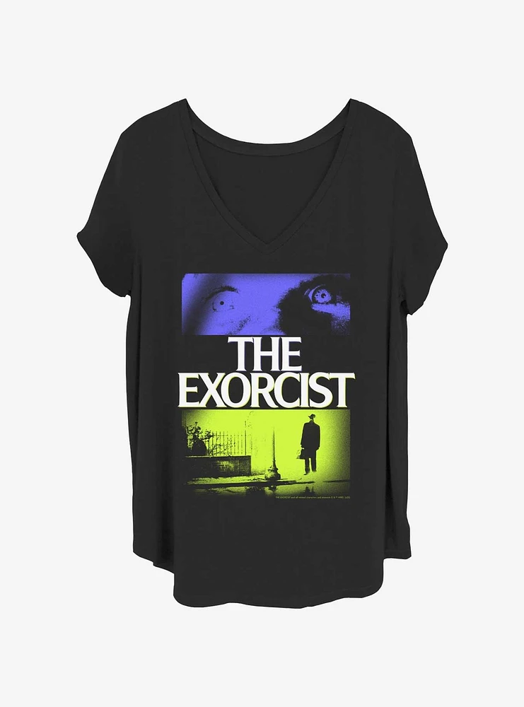 The Exorcist Pop Poster Womens T-Shirt Plus