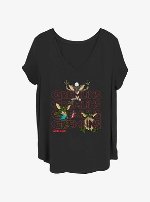 Gremlins Stack Womens T-Shirt Plus