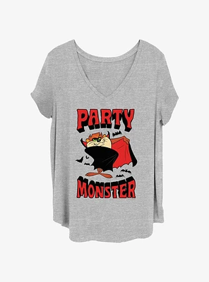 Looney Tunes Taz Vampire Party Monster Womens T-Shirt Plus