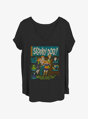 Scooby-Doo Mystery Poster Womens T-Shirt Plus