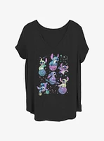 Disney Lilo & Stitch Planetary Womens T-Shirt Plus