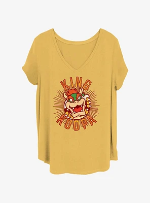 Nintendo King Koopa Womens T-Shirt Plus