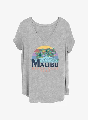 Teenage Mutant Ninja Turtles Malibu Beach Club Womens T-Shirt Plus