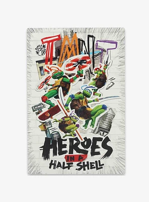 Teenage Mutant Ninja Turtles Heroes in a Half Shell Metal Wall Decor