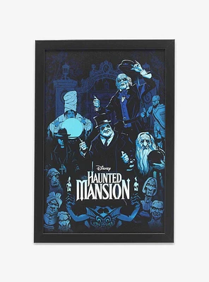 Disney Haunted Mansion Character Collage Framed Wood Wall Decor