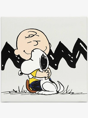 Peanuts Charlie Brown & Snoopy Zig-Zag Canvas Wall Decor