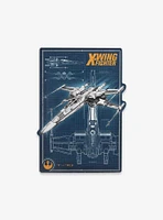 Star Wars X-Wing Fighter Schematics Metal Wall Decor