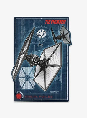 Star Wars TIE Fighter Schematics Metal Wall Decor