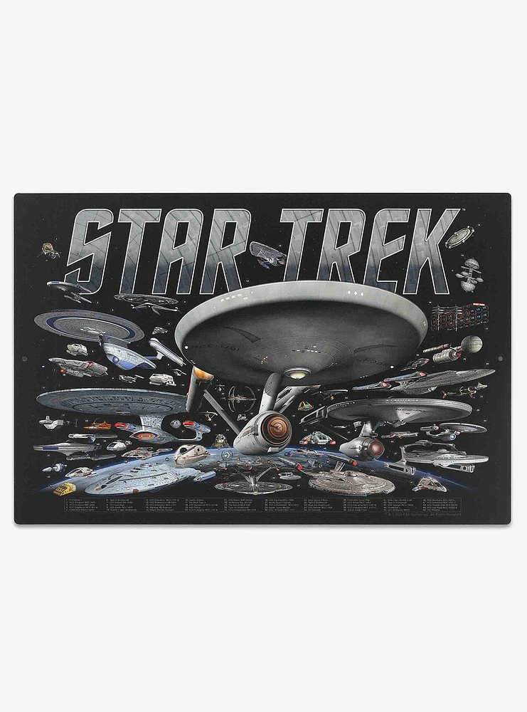 Star Trek Ships Metal Wall Decor