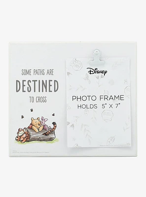 Disney Winnie the Pooh Paths Destined To Cross Wood Clip Picture Frame