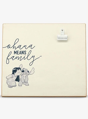 Disney Lilo & Stitch Ohana Means Family Wood Clip Picture Frame