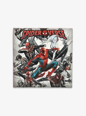 Marvel Spider-Man Spider-Verse Characters in Battle Canvas Wall Decor