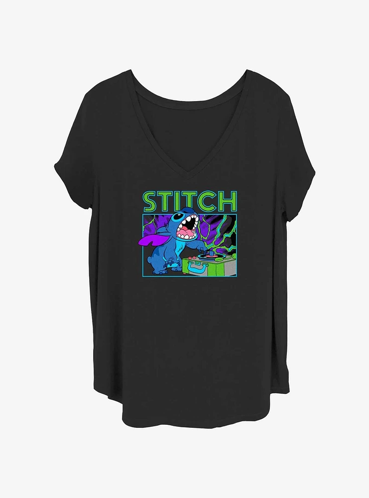 Disney Lilo & Stitch DJ Womens T-Shirt Plus