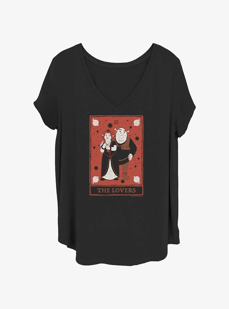 Shrek Fiona and The Lovers Tarot Womens T-Shirt Plus