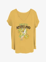 Disney Tinker Bell Fairy Tulips Womens T-Shirt Plus