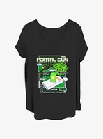 Rick and Morty Portal Gun Schematic Womens T-Shirt Plus