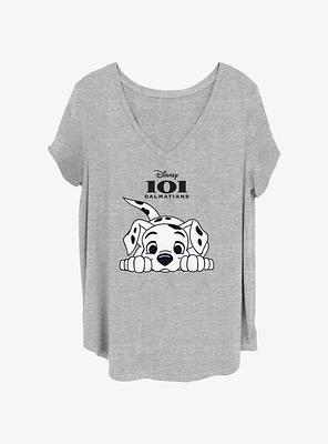 Disney 101 Dalmatians Puppy Play Womens T-Shirt Plus