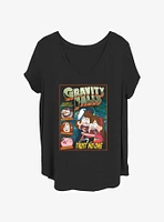 Disney Gravity Falls Comic Cover Womens T-Shirt Plus