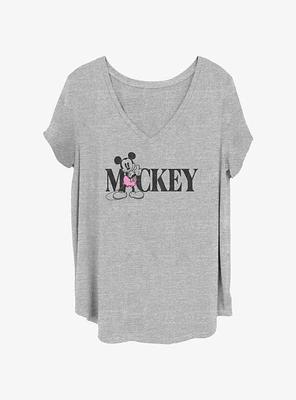 Disney Mickey Mouse Classic Womens T-Shirt Plus