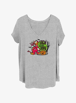 Disney100 Devil Duck Womens T-Shirt Plus