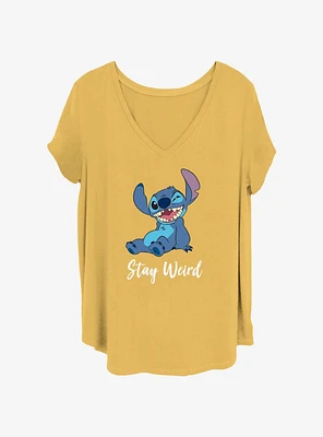 Disney Lilo & Stitch Chill And Weird Womens T-Shirt Plus