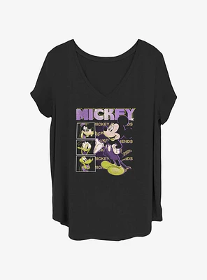 Disney Mickey Mouse Rewind Womens T-Shirt Plus