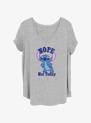 Disney Lilo & Stitch Nope Womens T-Shirt Plus