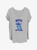 Disney Lilo & Stitch Nope Womens T-Shirt Plus