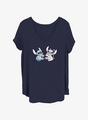 Disney Lilo & Stitch Angel Ice Cream Womens T-Shirt Plus