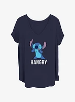 Disney Lilo & Stitch Hangry Smile Womens T-Shirt Plus