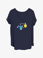 Disney Lilo & Stitch Chinese Lantern Womens T-Shirt Plus