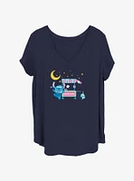 Disney Lilo & Stitch Chinese Street Food Womens T-Shirt Plus