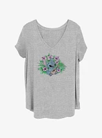 Disney Lilo & Stitch Sketchy Ukulele Womens T-Shirt Plus