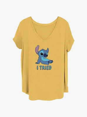 Disney Lilo & Stitch I Tried Womens T-Shirt Plus