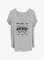 Disney Mickey Mouse Boxes Womens T-Shirt Plus