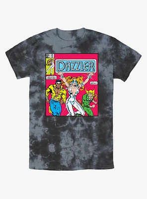 Marvel Dazzler Power Man and Iron Fist Comic Cover Tie-Dye T-Shirt