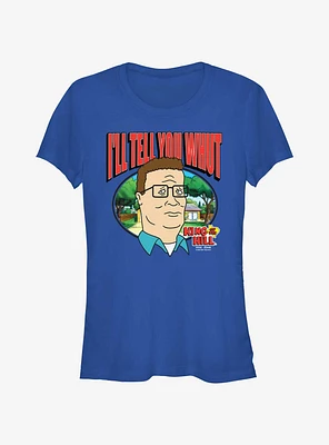 King of the Hill Hank Whut Girls T-Shirt