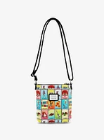 Loungefly Disney Pixar Coco Character Lotería Cards Allover Print Crossbody Bag - BoxLunch Exclusive