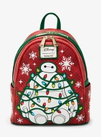 Loungefly Disney Big Hero 6 Baymax Holiday Plaid Light-Up Mini Backpack — BoxLunch Exclusive