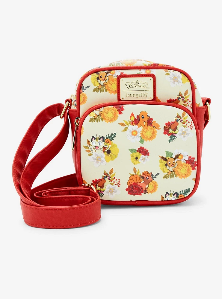 Loungefly Pokémon Charmander & Friends Floral Crossbody Bag - BoxLunch Exclusive