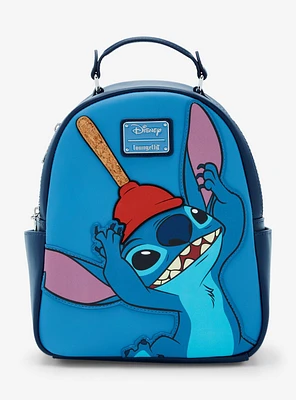 Loungefly Disney Lilo & Stitch Plunger Stitch Mini Backpack - BoxLunch Exclusive