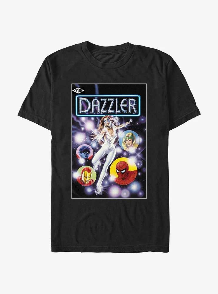 Marvel Dazzler Classic Comic Cover Group T-Shirt