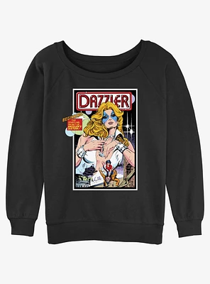 Marvel Dazzler Secret Of Dazzlers Sister Comic Cover Girls Slouchy Sweatshirt