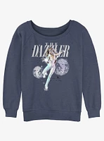Marvel Dazzler Keeping Disco Alive Girls Slouchy Sweatshirt
